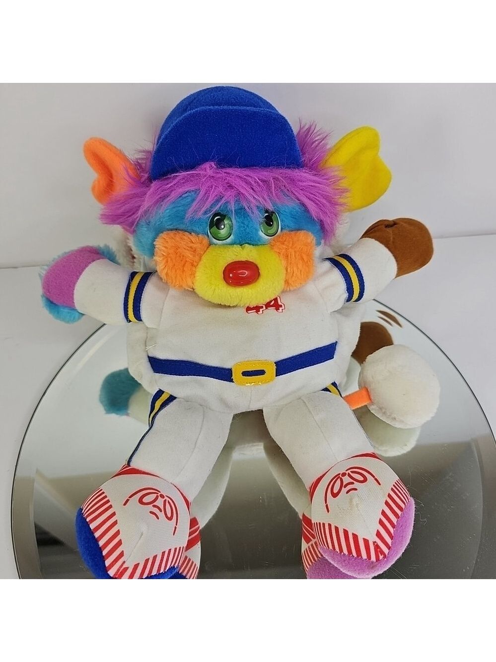 Vintage Peluche POPPLES Sportif Baseball MATTEL 1986 #44